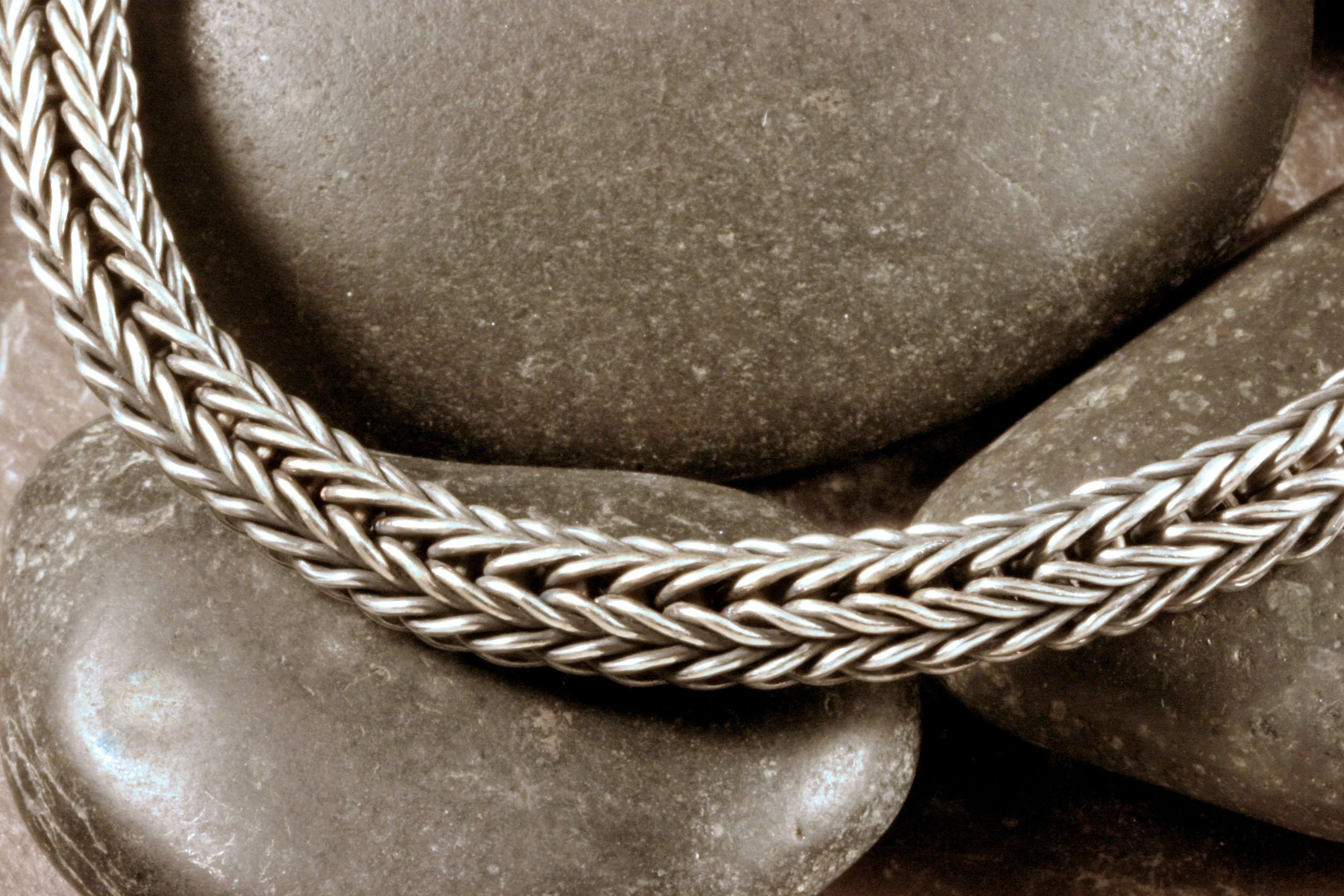 Sterling Silver Two Way Double Loop in Loop Chain Bracelet